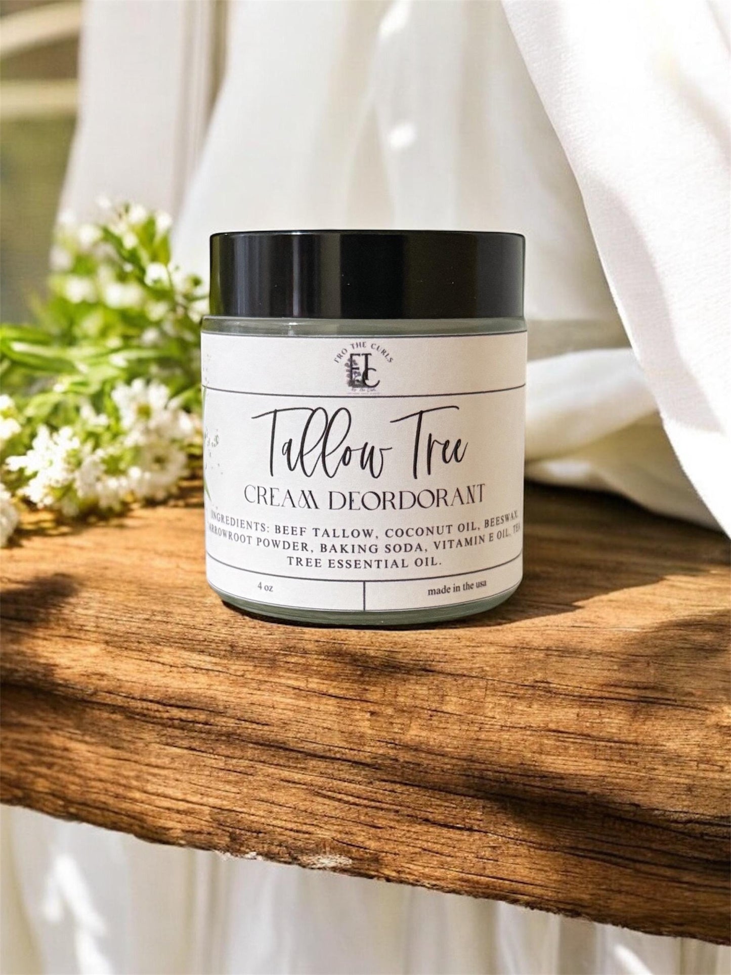 Tallow Deordorant Cream, Tallow Tree Collection, Buy 2 Get 1 Free Limited Time