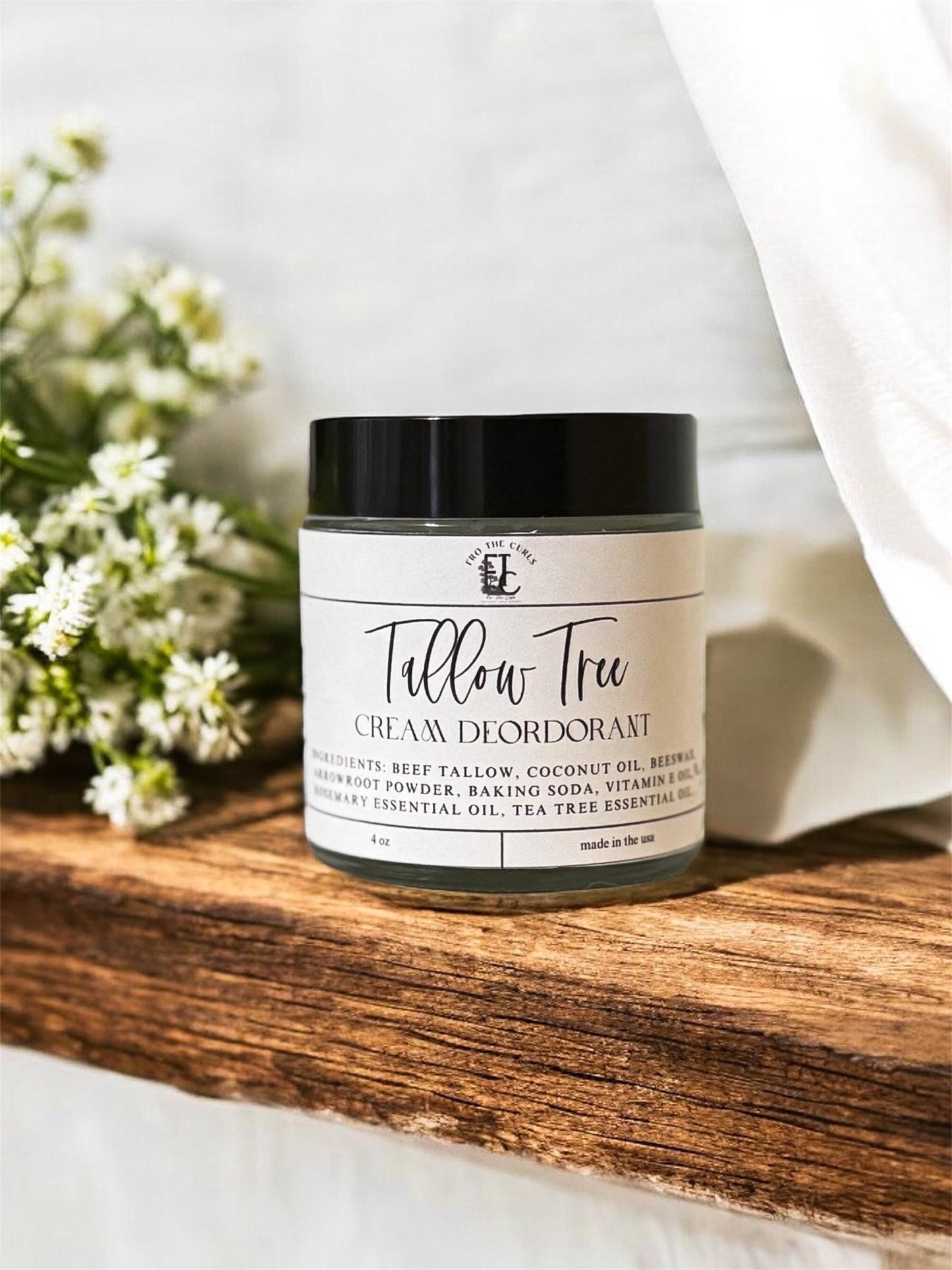 Tallow Deordorant Cream, Tallow Tree Collection, Buy 2 Get 1 Free Limited Time